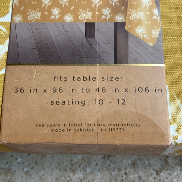 NWT from the hearth 60 x 120 Fall Table Cloth - Picture 5 of 5